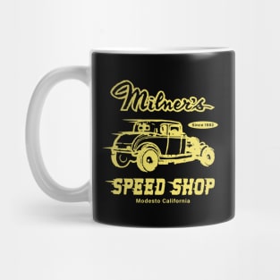 Milners Speed Shop, American Graffiti, Hot Rod Mug